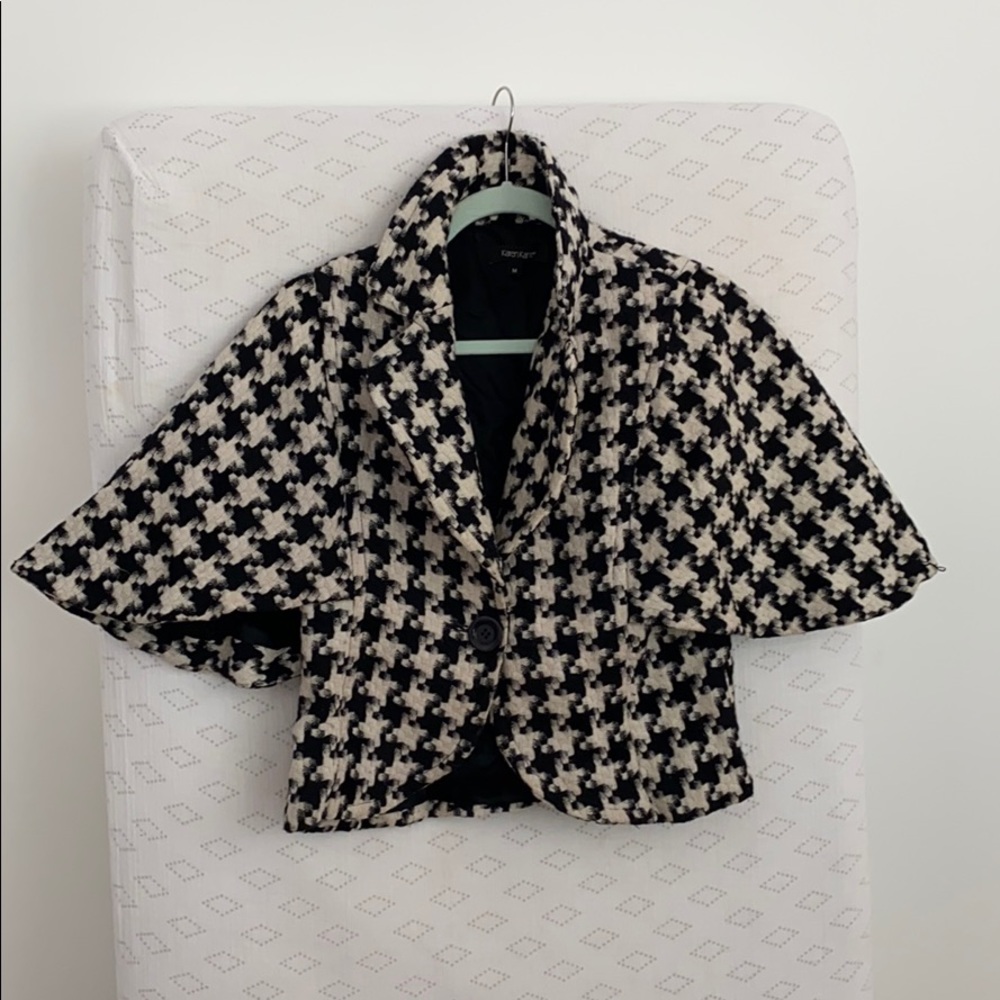 Bolero houndstooth fly away jacket